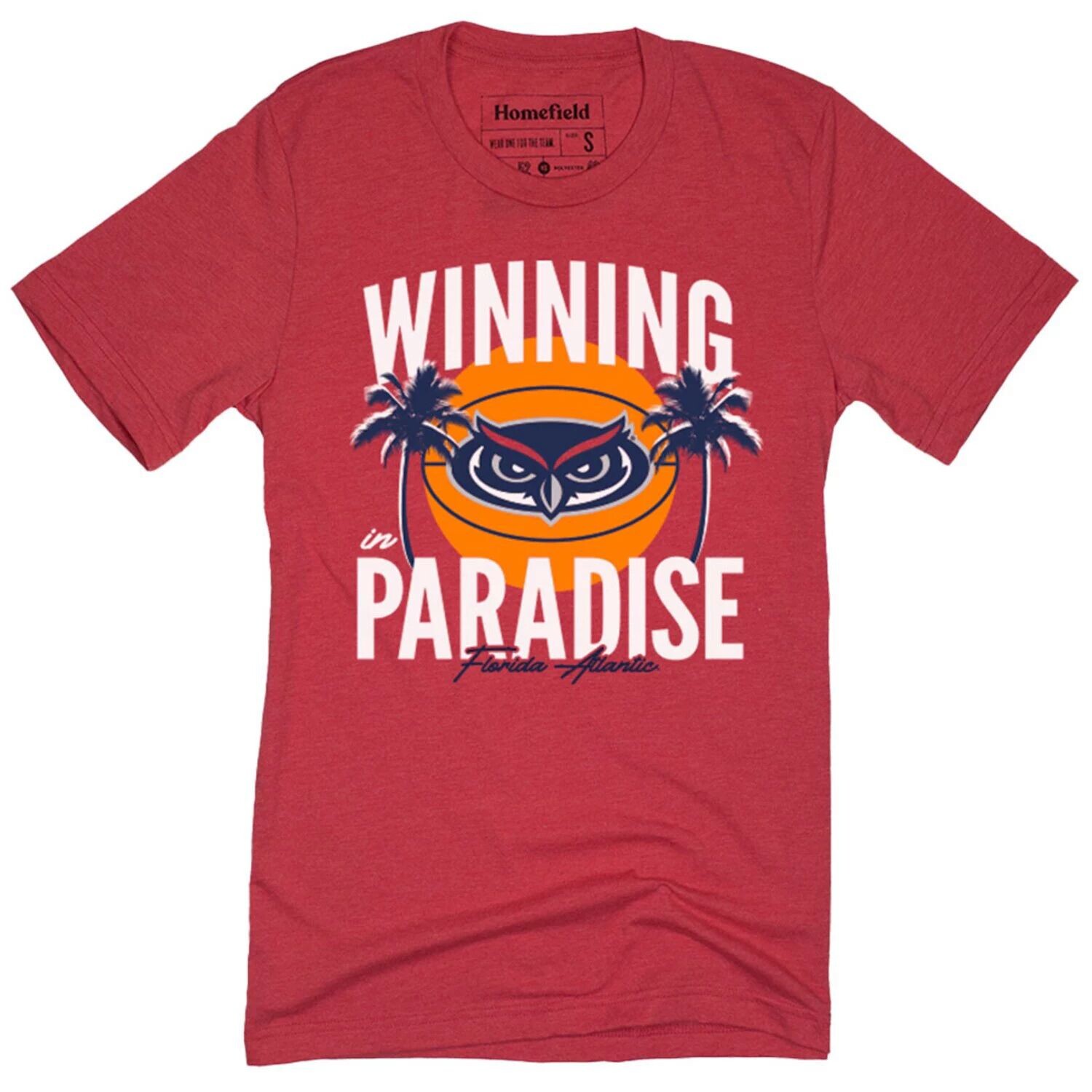 

Красная футболка Homefield FAU Owls Winning Paradise