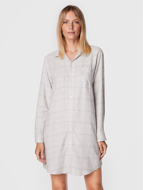 

Ночная рубашка стандартного кроя Lauren Ralph Lauren, серый