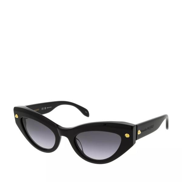 

Солнцезащитные очки am0407s black-black-grey Alexander Mcqueen, черный