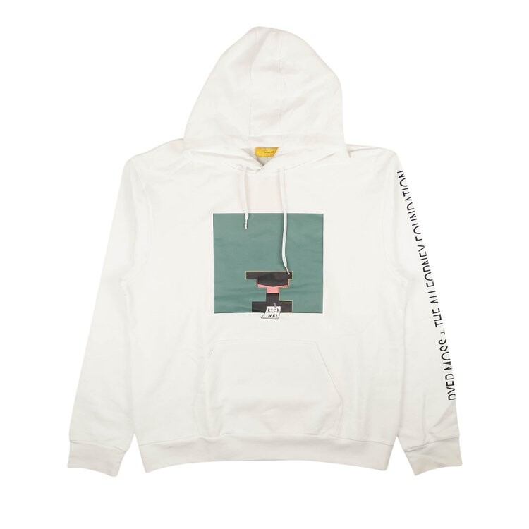

Толстовка Pyer Moss Graphic Print Pullover Hoodie 'White', белый