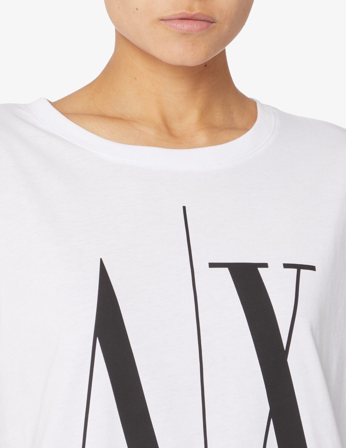 

Хлопковая футболка Armani Exchange, белый