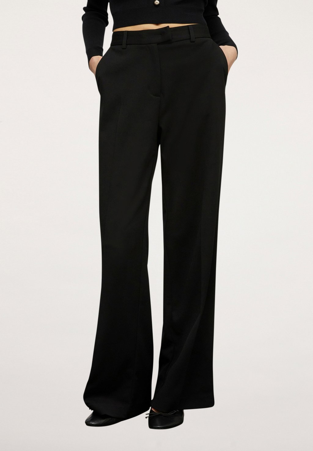 Тканевые брюки Motivi, черный брюки motivi блестящие 48 размер