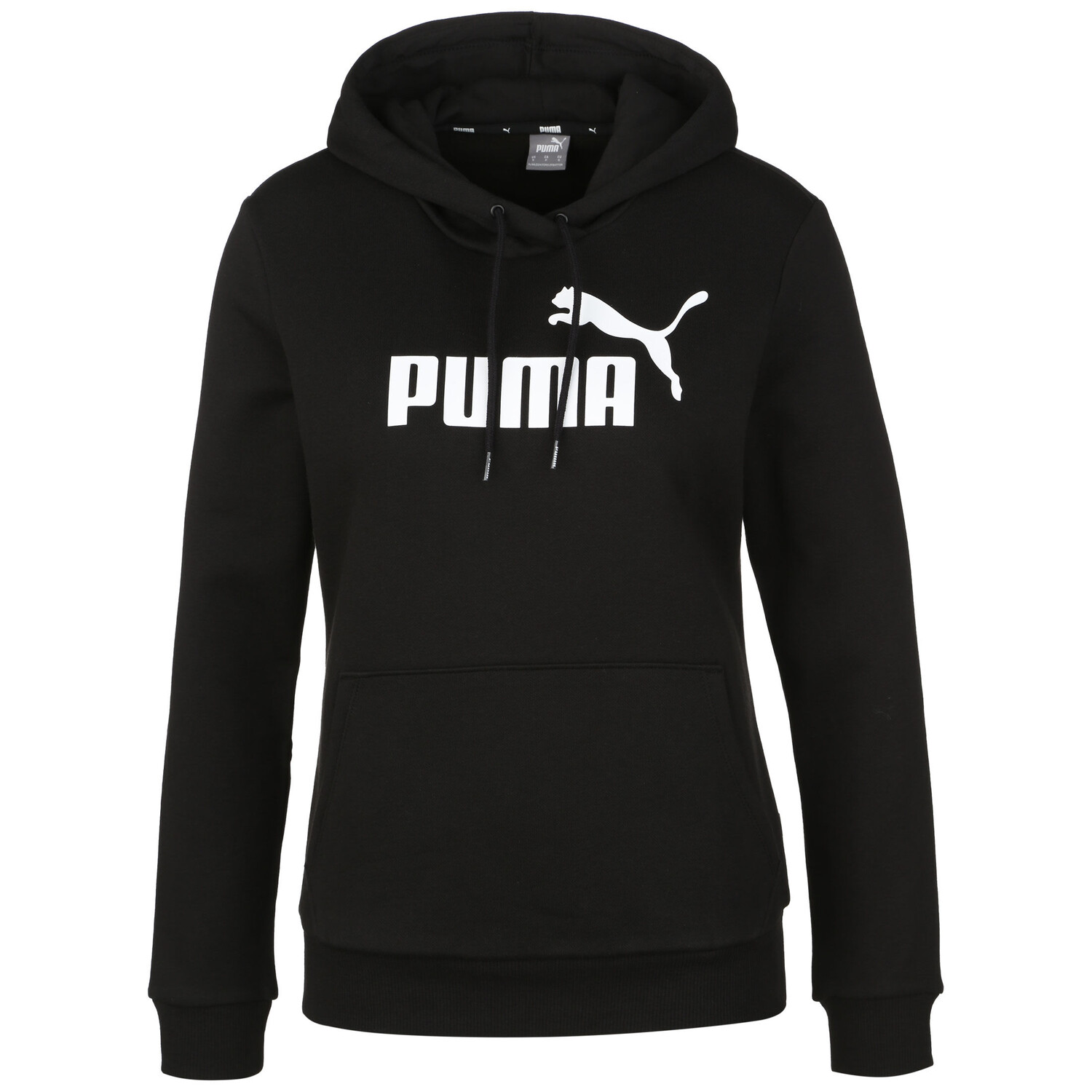 Толстовка Puma Kapuzenpullover Essentials Logo, черный цена и фото