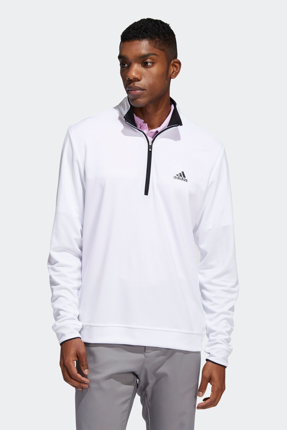

Толстовка Performance с короткой молнией Adidas Golf, белый