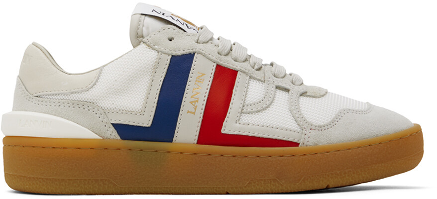 

Кроссовки из белой глины Lanvin, цвет White/Multicolor