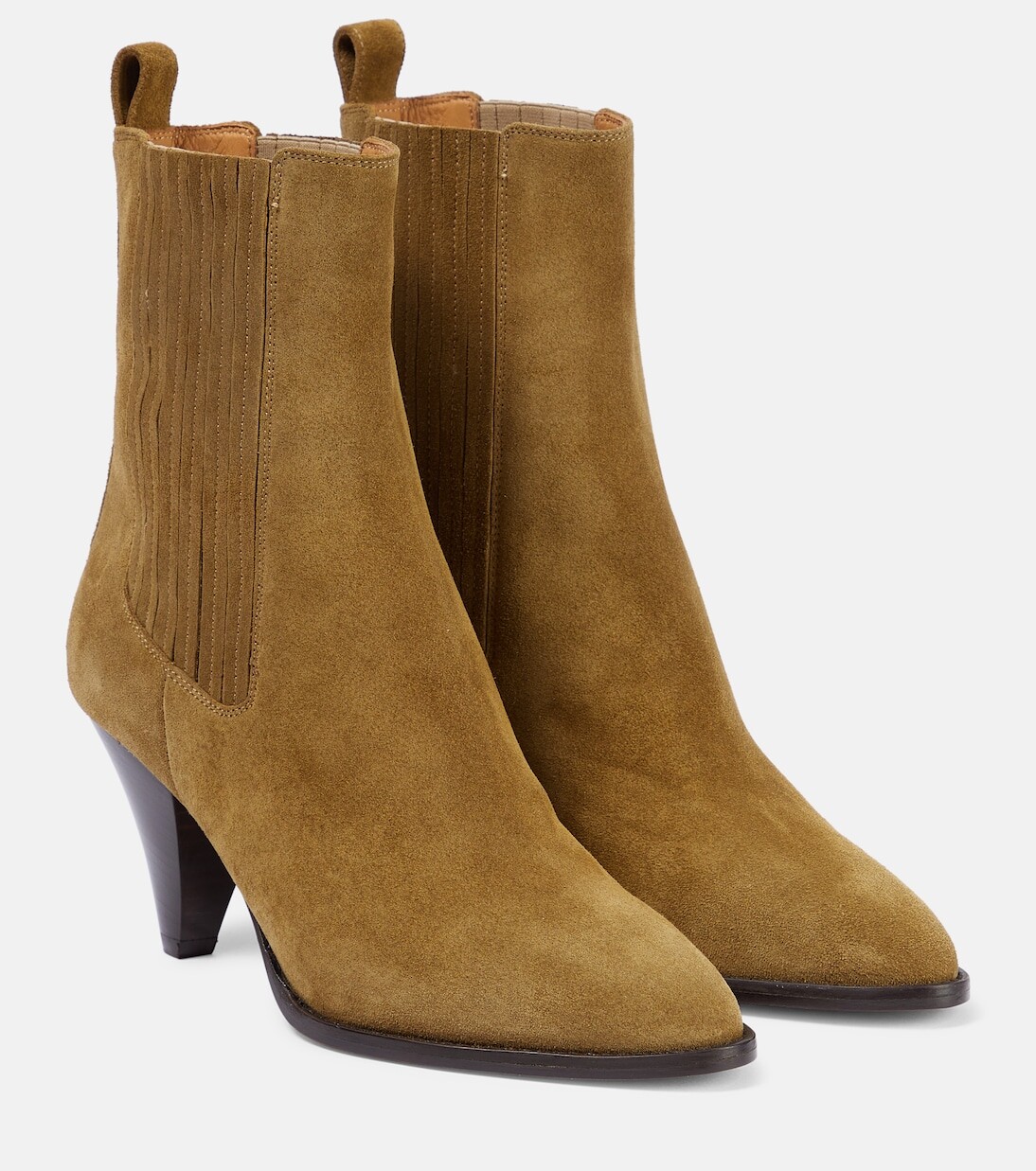

Ботильоны reliane из замши Isabel Marant, бежевый