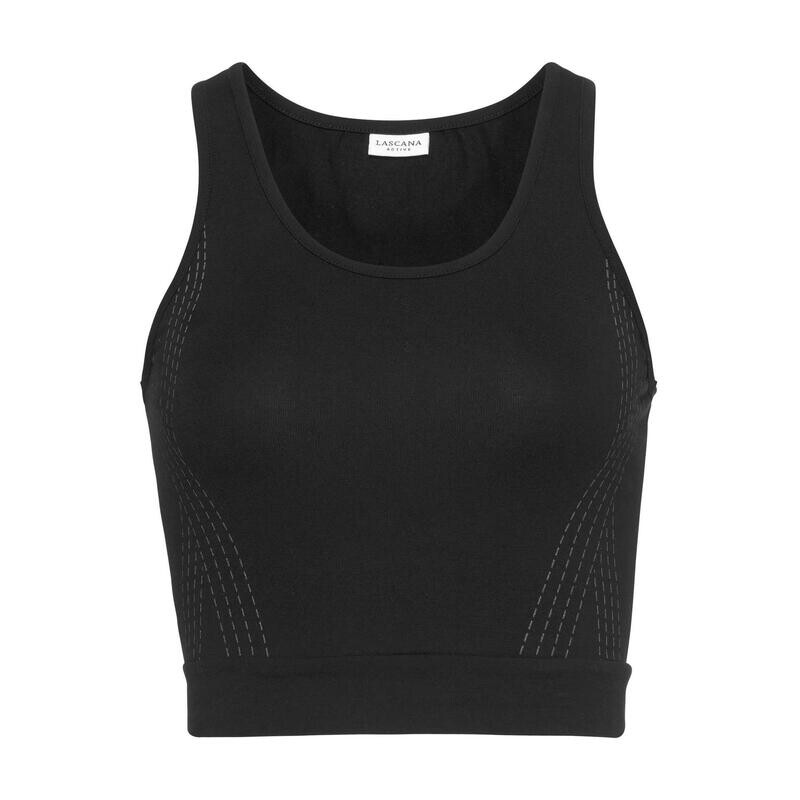 

Укороченный топ для женщин LASCANA ACTIVE, цвет schwarz