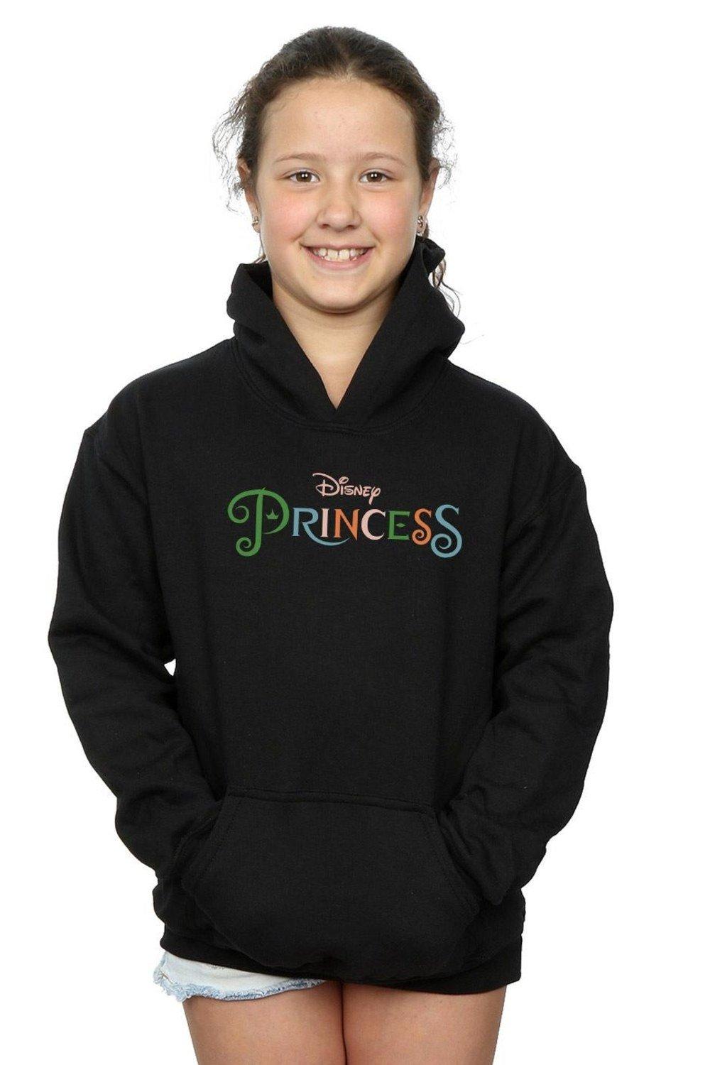 цена Толстовка с цветным логотипом Disney Princess, черный
