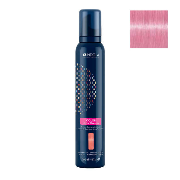 

Мусс-краска для волос клубника-роза Indola Color Style Mousse, 200 мл