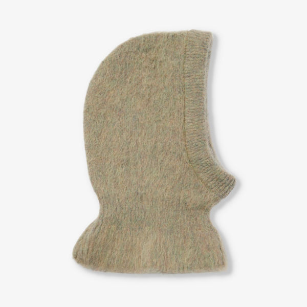 Балаклава из эластичной смесовой ткани с начесом и ребристой текстурой Lemaire, цвет meadow melange сумка lemaire scarf бежевый