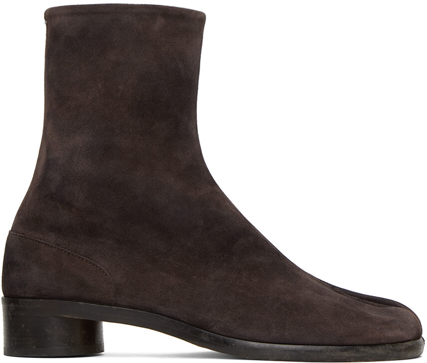 Коричневые ботинки таби Maison Margiela, цвет Dark brown