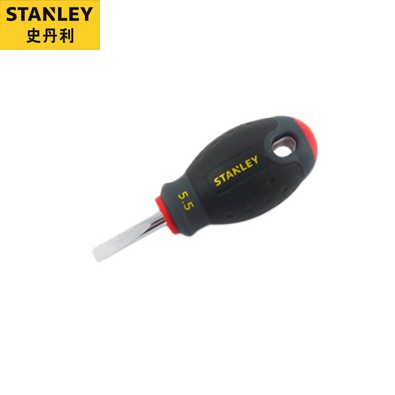 Отвертка шлицевая Stanley с трехцветной ручкой 5,5х30мм65-400-14 эксклюзив для предприятия