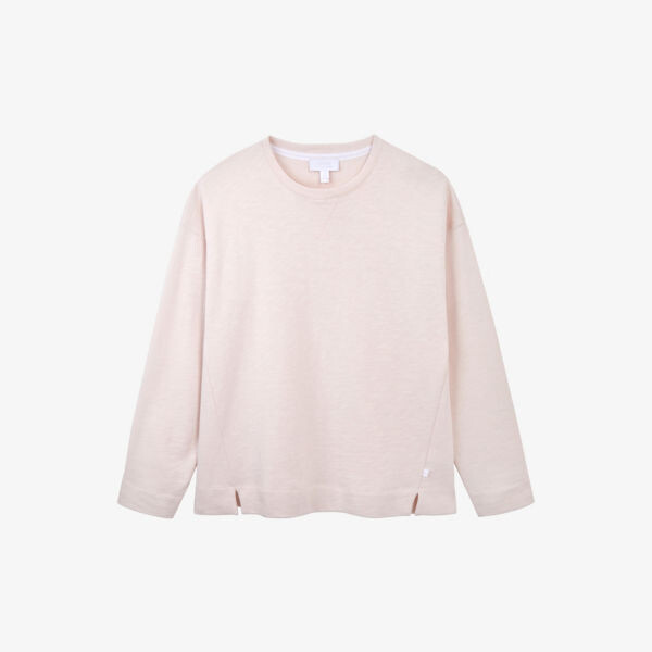 

Джемпер свободного кроя из органического хлопка The White Company, розовый
