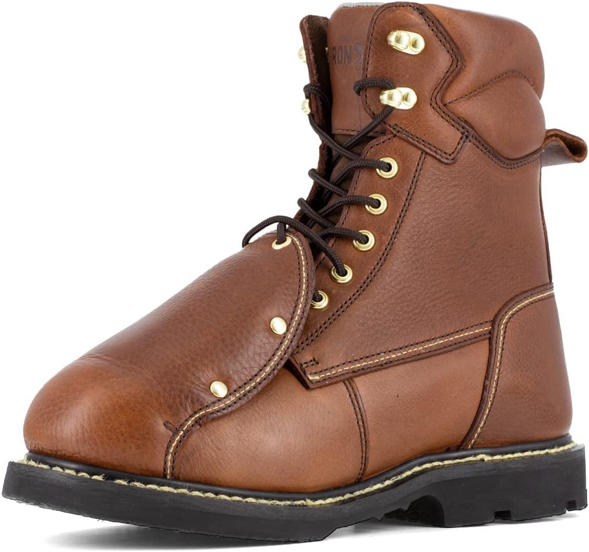 Рабочая обувь со стальным носком Groundbreaker 8-Inch EH Steel Toe Iron Age, цвет Brown 2 brown pierce iron gold