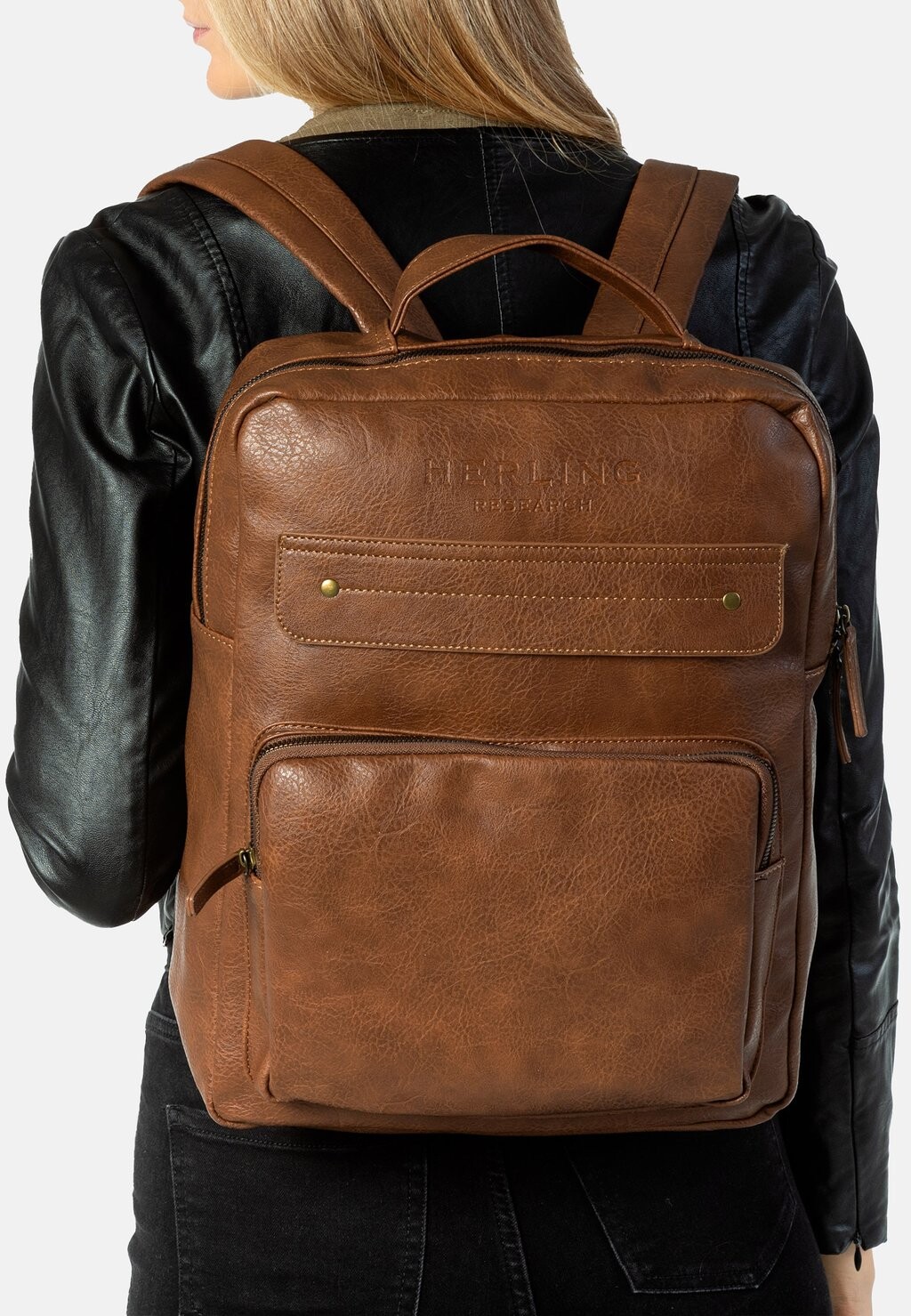 

Рюкзак Leibniz Herling, цвет coffee brown
