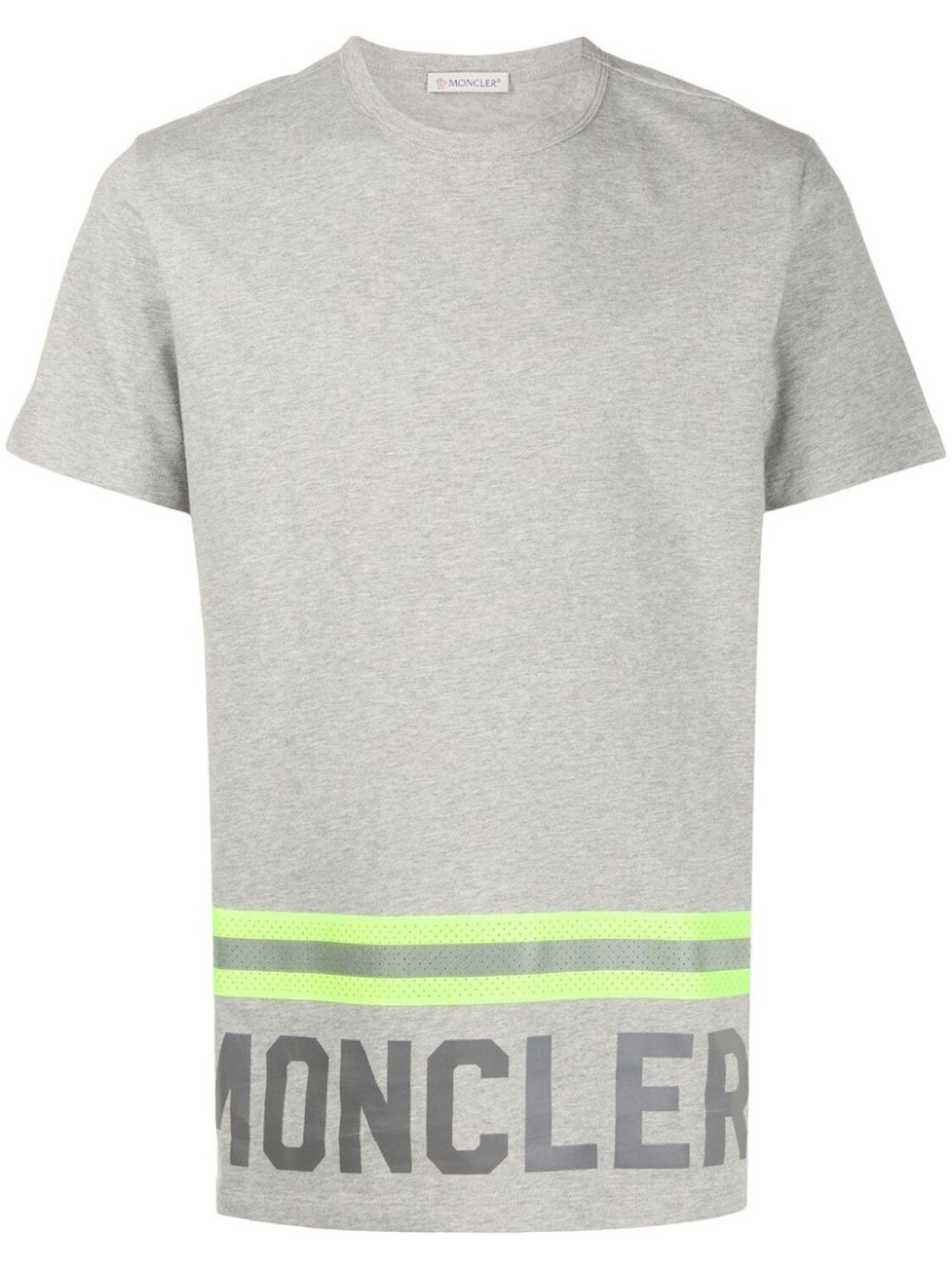 

Moncler футболка с логотипом, серый