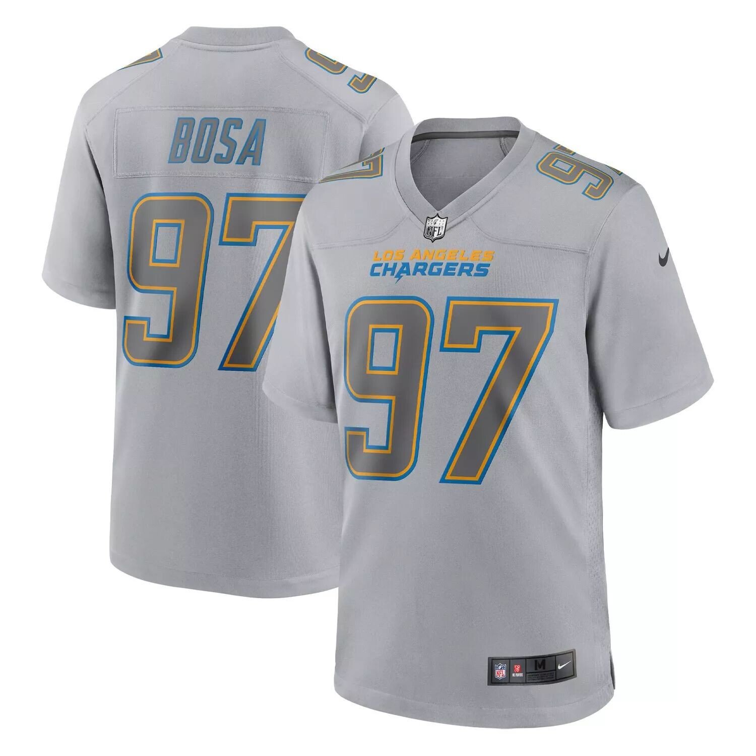 

Мужское джерси Nike Joey Bosa Grey Los Angeles Chargers Atmography Fashion Game