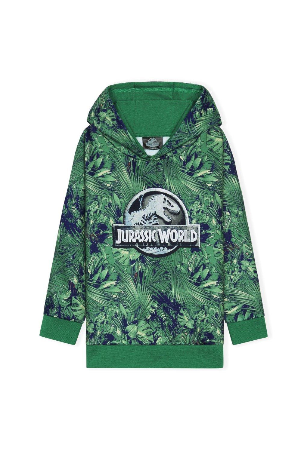 Толстовка через голову Jurassic World, зеленый набор мир юрского периода 3 блистер с наклейками альбом