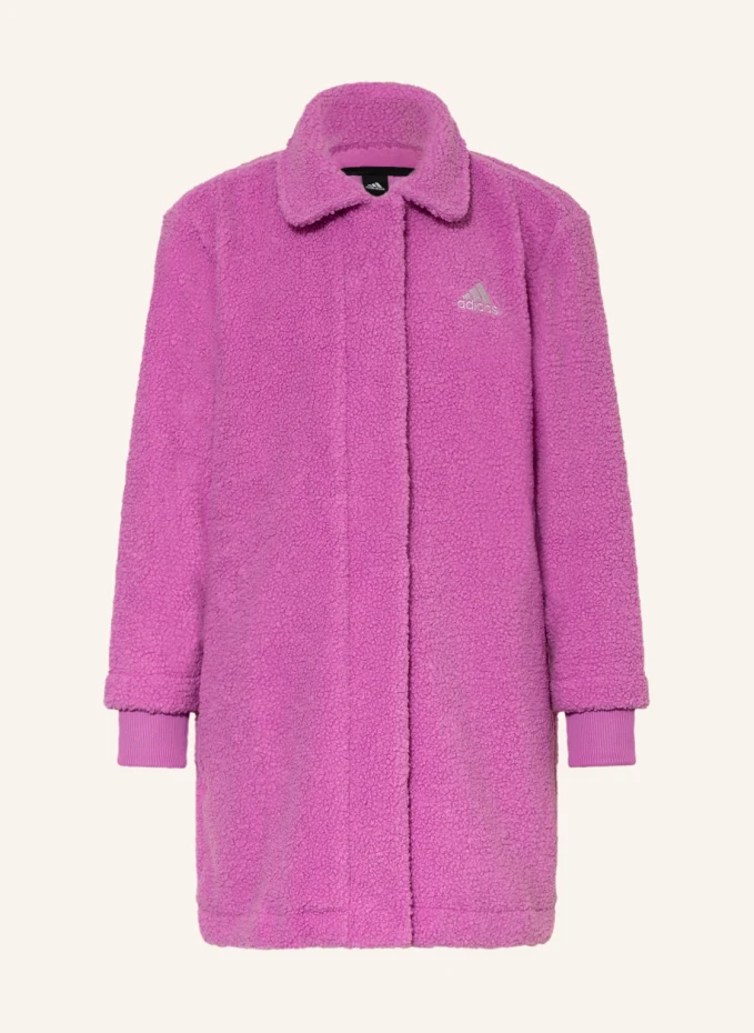 Тедди шуба Adidas, розовый