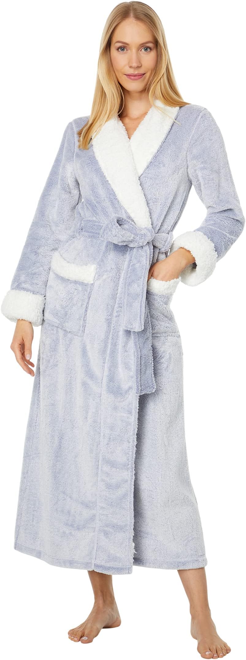 

Халат Frosted Sherpa Robe Natori, цвет Slate Purple