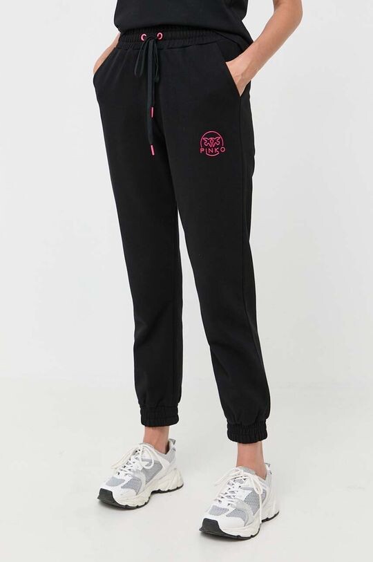 

Хлопковые спортивные брюки Pinko, черный