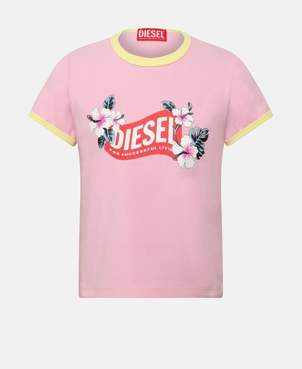 

Футболка Diesel, розовый