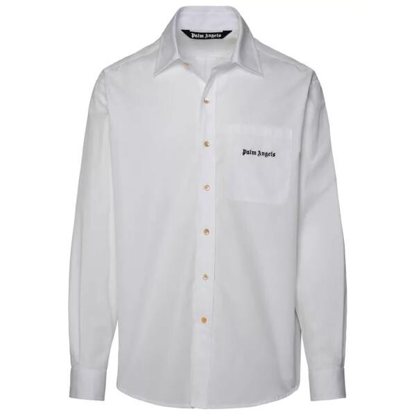 

Футболка white cotton shirt Palm Angels, белый