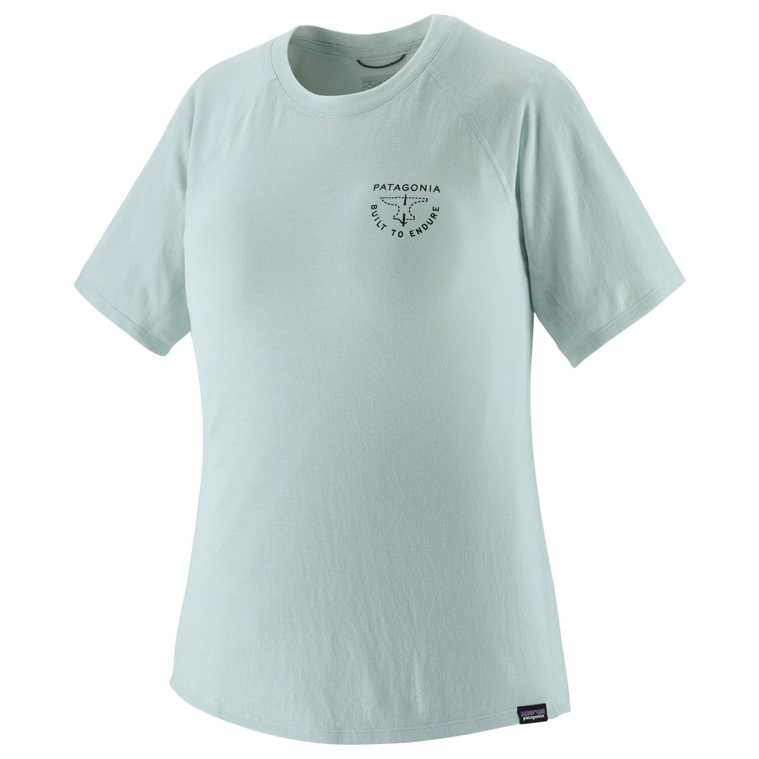 

Функциональная рубашка Patagonia Women's Cap Cool Trail Graphic Shirt, цвет Forge Mark Crest/Wispy Green