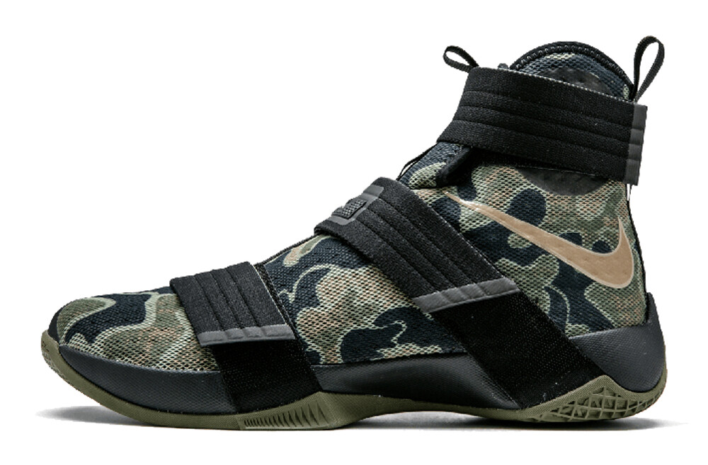 

LeBron Zoom Soldier 10 SFG Камуфляжный Зеленый/Черный
