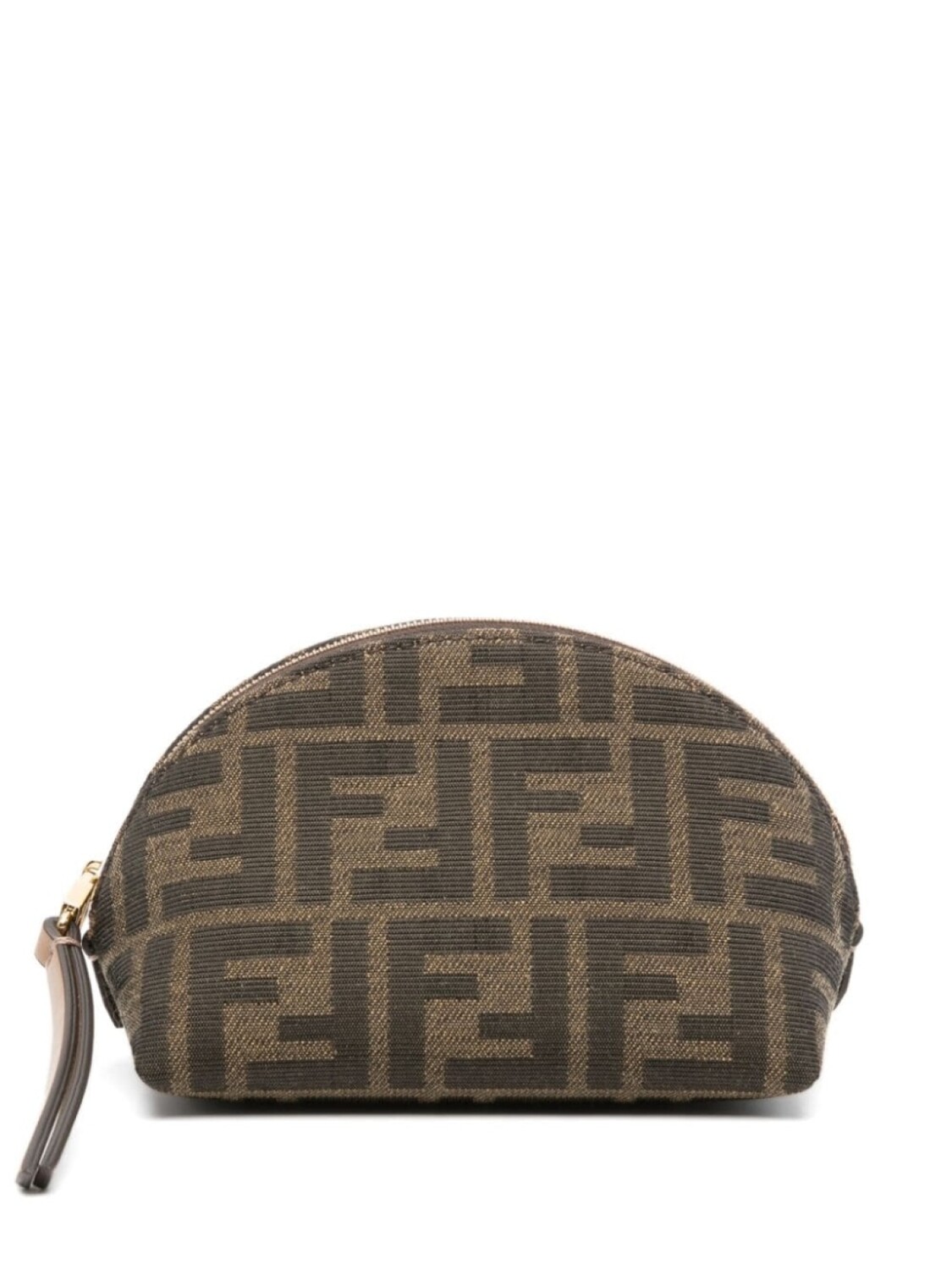 

FENDI маленький несессер с логотипом FF, коричневый