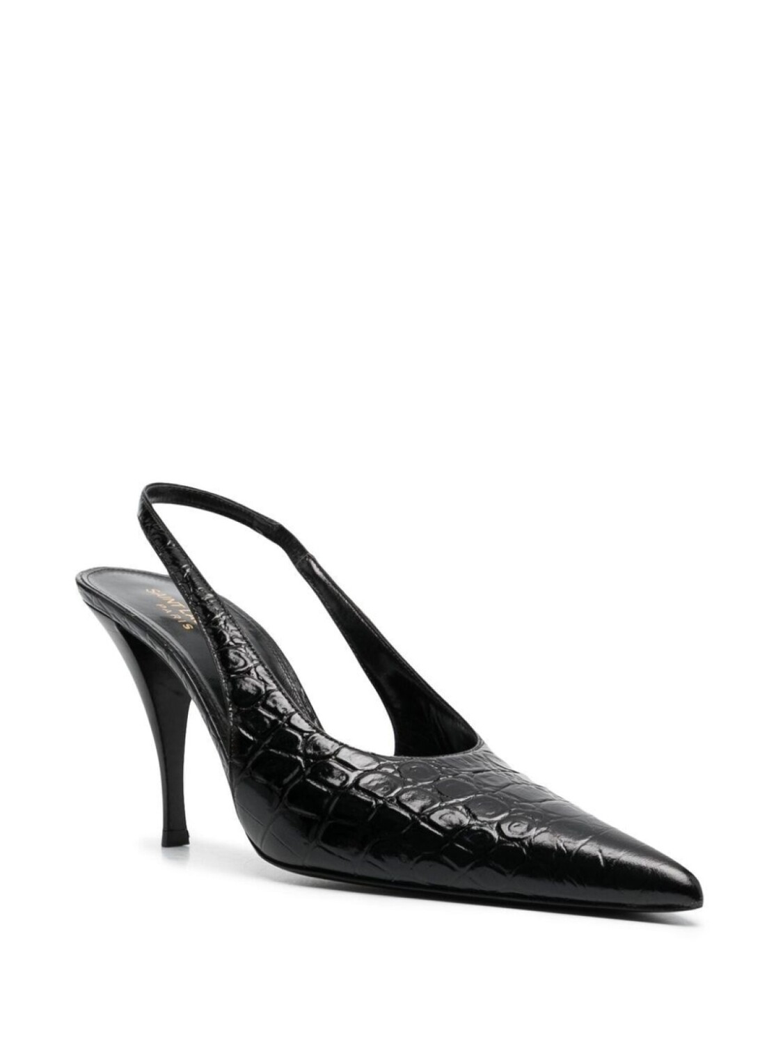 

Туфли Viper 100 с ремешком на пятке Saint Laurent, черный
