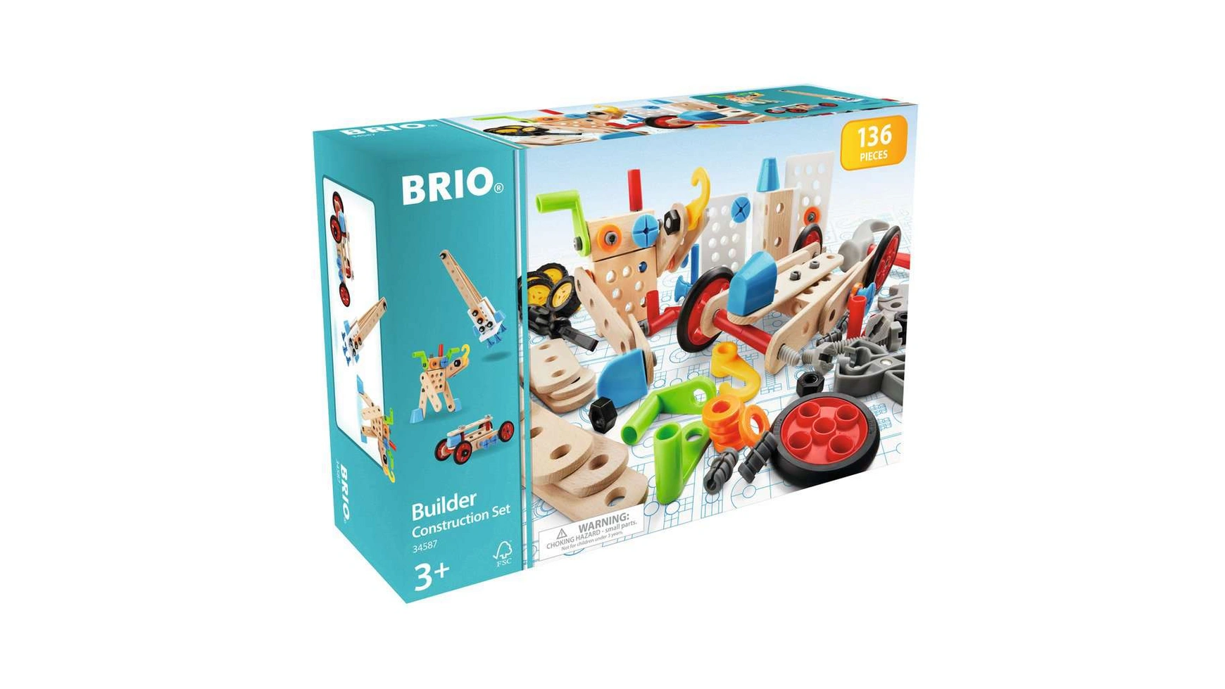 Brio Builder Коробка, 136 деталей Креативный конструктор из Швеции