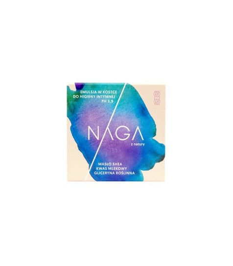 Эмульсия-батончик для интимной гигиены, PH 3,9, 50 г, Naked by Nature, Naga