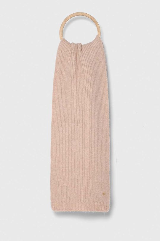 Шарф из смесовой шерсти Granadilla, розовый шарф из смесовой шерсти guess розовый