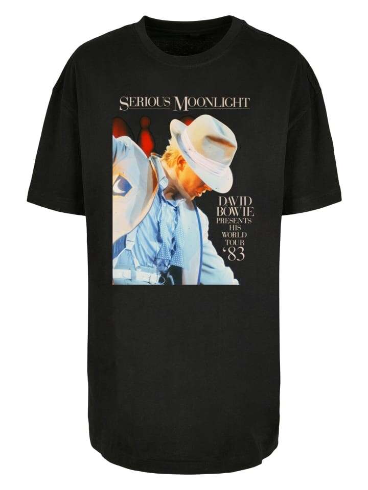 

Футболка F4NT4STIC Oversized Boyfriend Tee David Bowie Serious Moonlight, черный