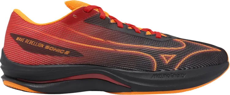 

Кроссовки Wave Rebellion Sonic 2 Wide 'Black Carrot Curl High Risk Red', черный
