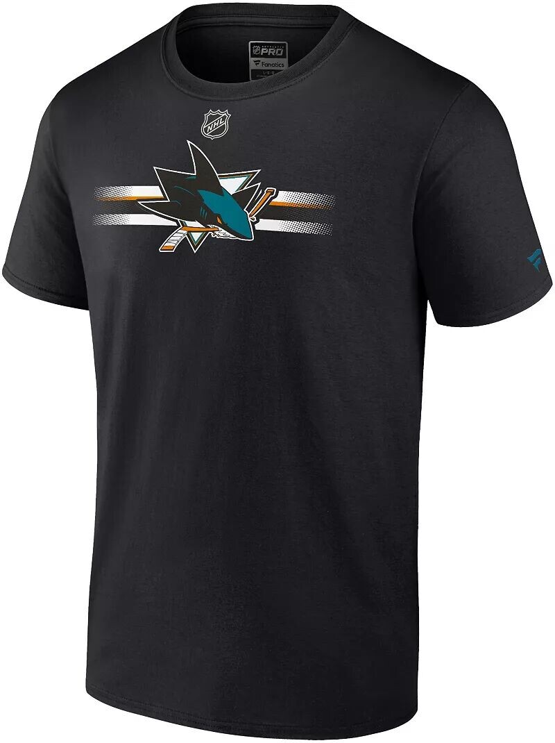 

Черная футболка с оригинальным логотипом NHL San Jose Sharks 2023 Pro