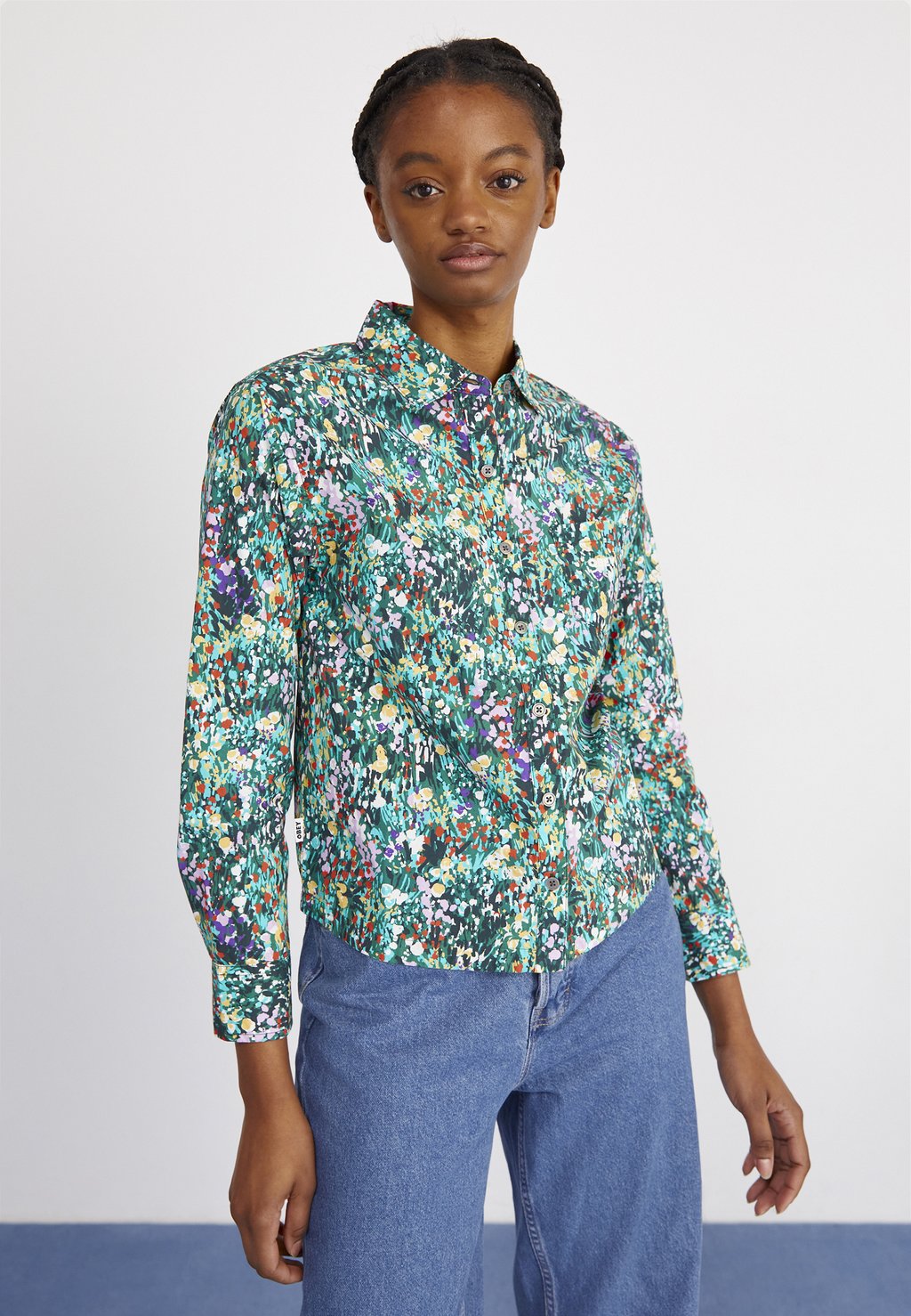 Блузка-рубашка SPRING GARDEN Obey Clothing, цвет fairway multi