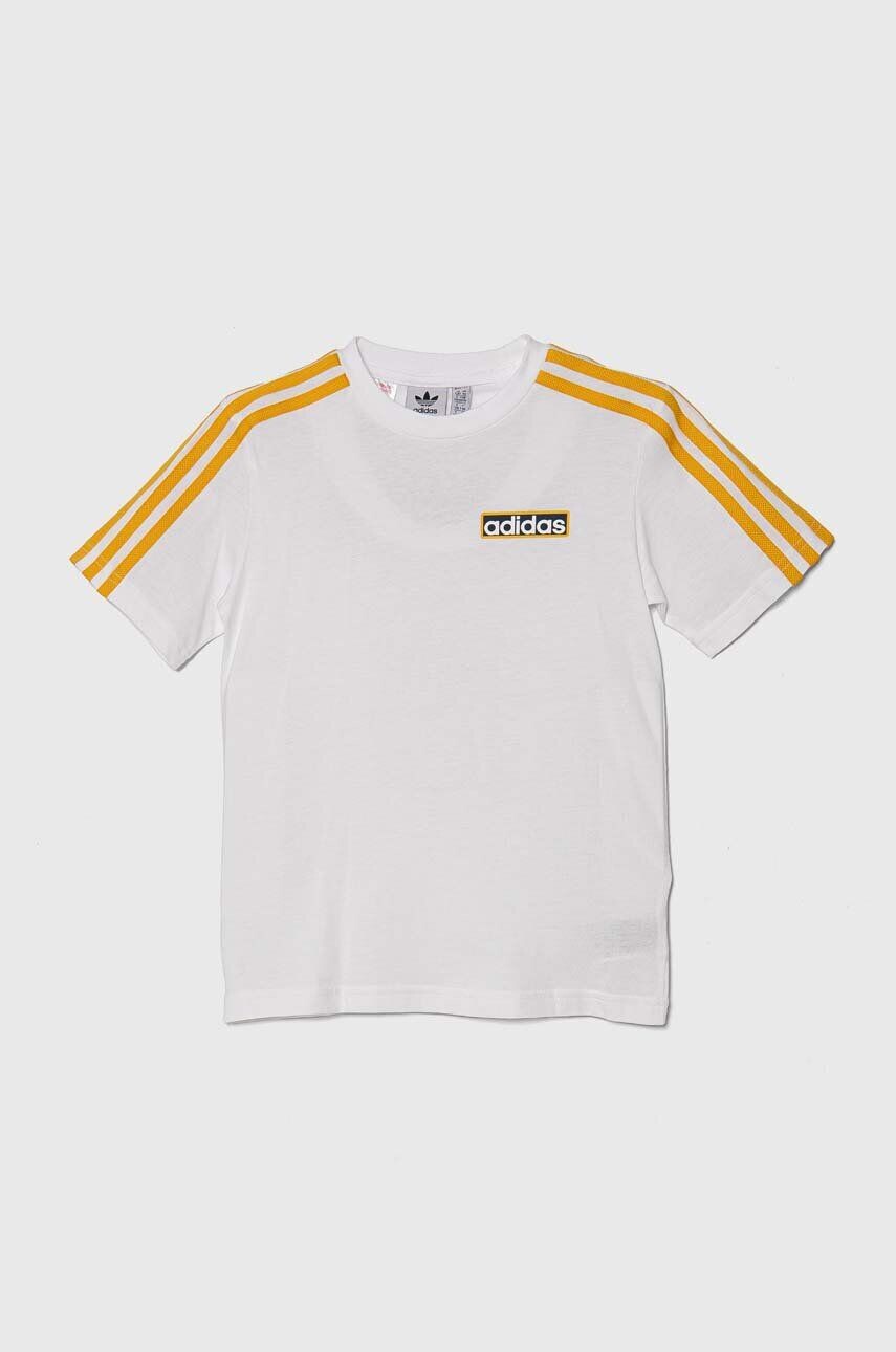 

Детская хлопковая футболка adidas Originals, белый