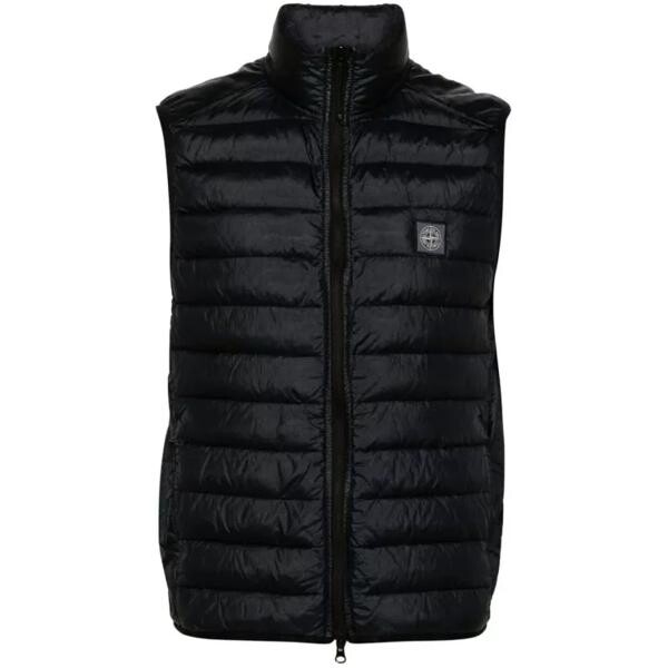 

Куртка loom woven chambers down gilet Stone Island, черный
