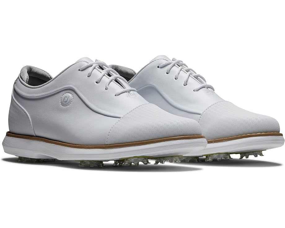 Кроссовки FootJoy Traditions Cap Toe Golf Shoes, белый