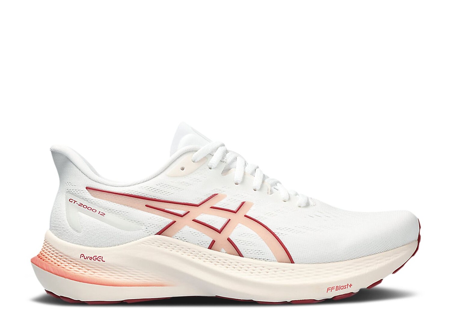 

Кроссовки ASICS Wmns Gt 2000 12 'White Light Garnet', белый