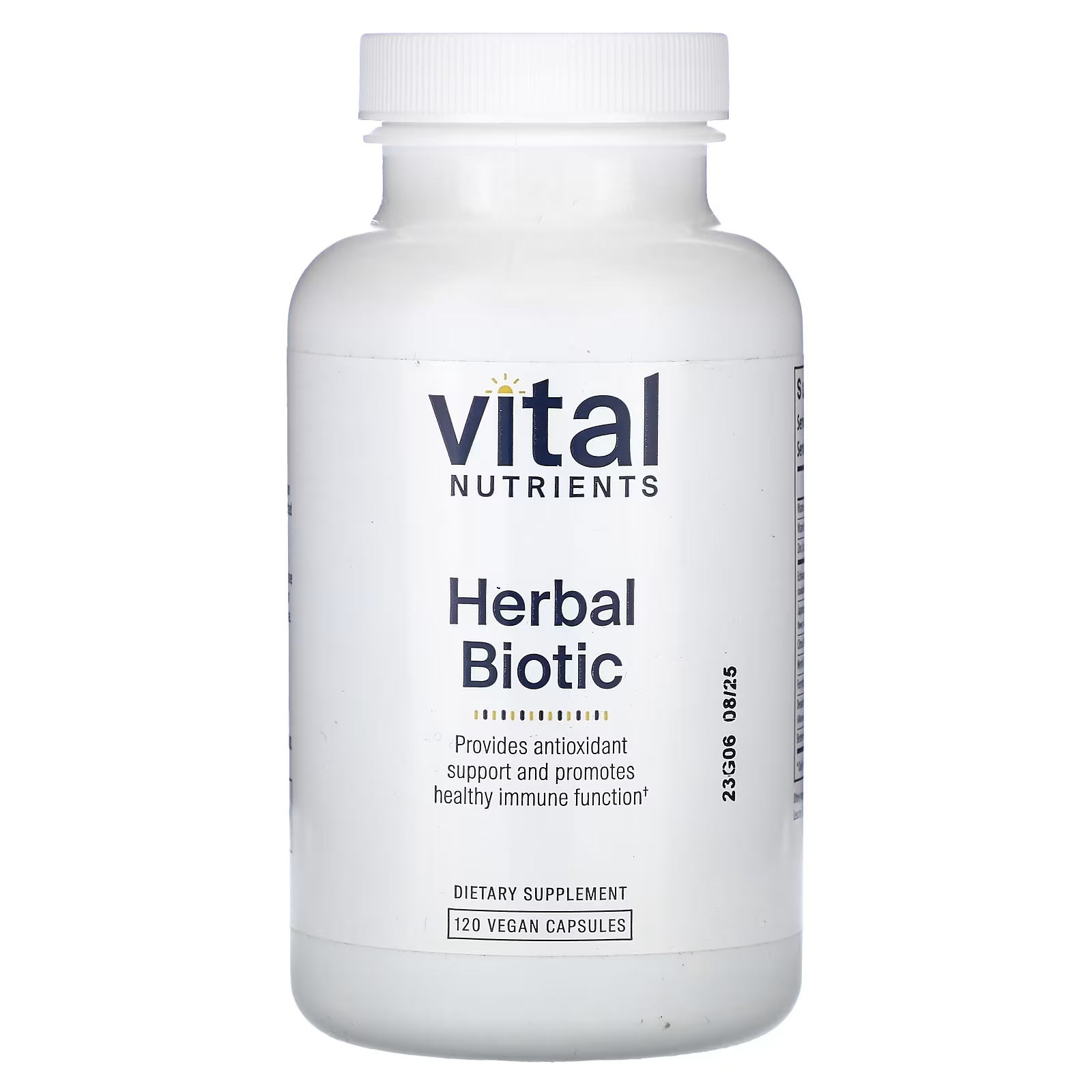 Vital Nutrients Herbal Biotic 120 веганских капсул vital nutrients gi repair nutrients 120 капсул
