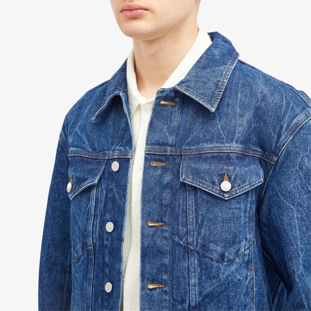 

Dries Van Noten Джинсовая куртка Vuskin, синий