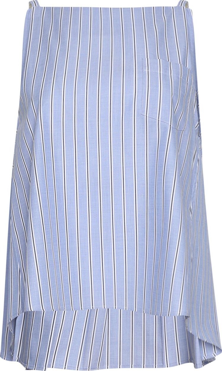 

Рубашка Sacai Poplin Camisole 'Light Blue Stripe', синий