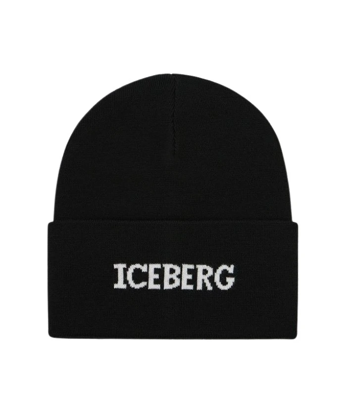 

Вязаная шапка бини Iceberg, черный