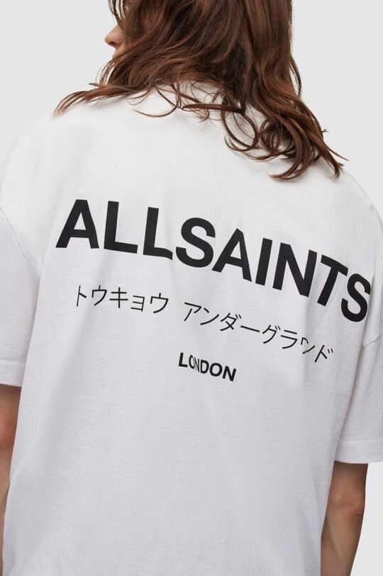 

Хлопковая футболка AllSaints, белый