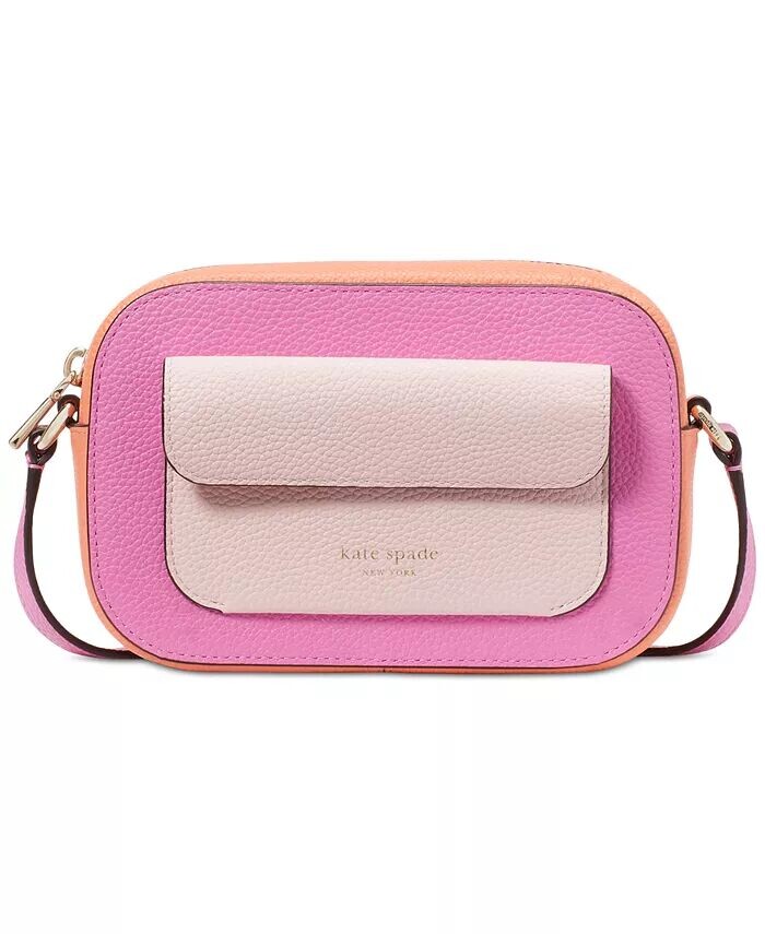 

Мини-кроссбоди Ava из шагреневой кожи с цветными блоками Kate Spade New York, бежевый