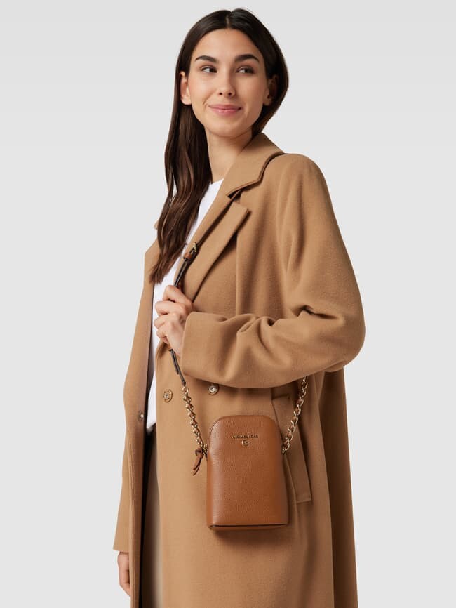 

Сумка через плечо с аппликацией этикетки, модель JET SET CHARM MICHAEL Michael Kors, коньячный цвет