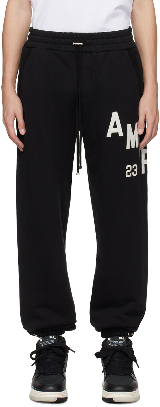 

AMIRI Черные спортивные штаны с аппликацией